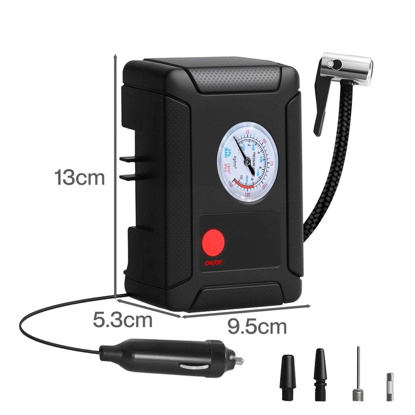 Manan Car Tyre Inflator Air Compressor Pump Portable Eelectric Digital 150PSI