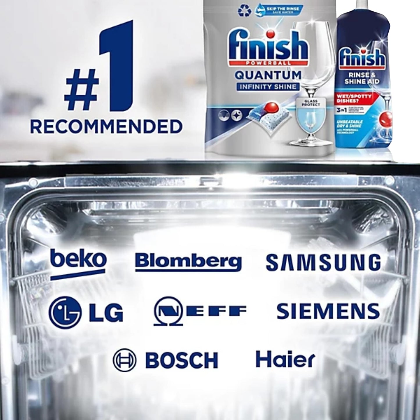 Finish Quantum Infinity Shine x 300 Dishwasher Tablets