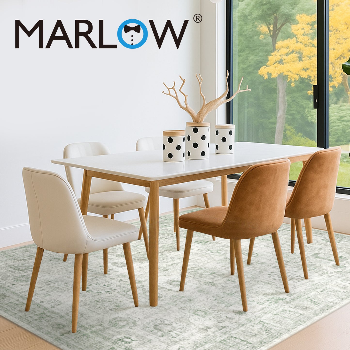 Marlow Floor Rug Carpet Washable Large Living Room Non Slip Hallways 160x230cm