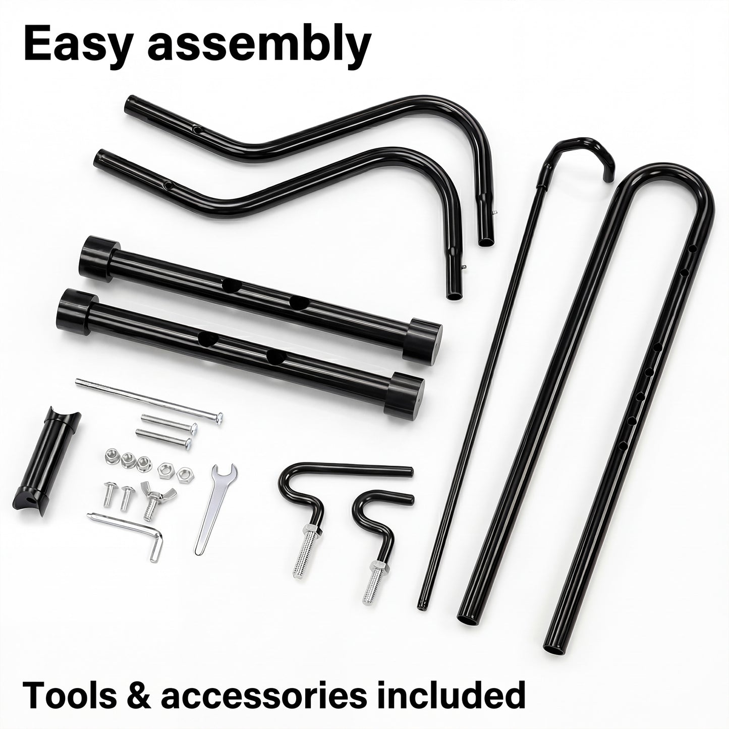 MONVELO Bike Rack Floor Stand Bicycle Parking Freestanding Storage Outdoor Black