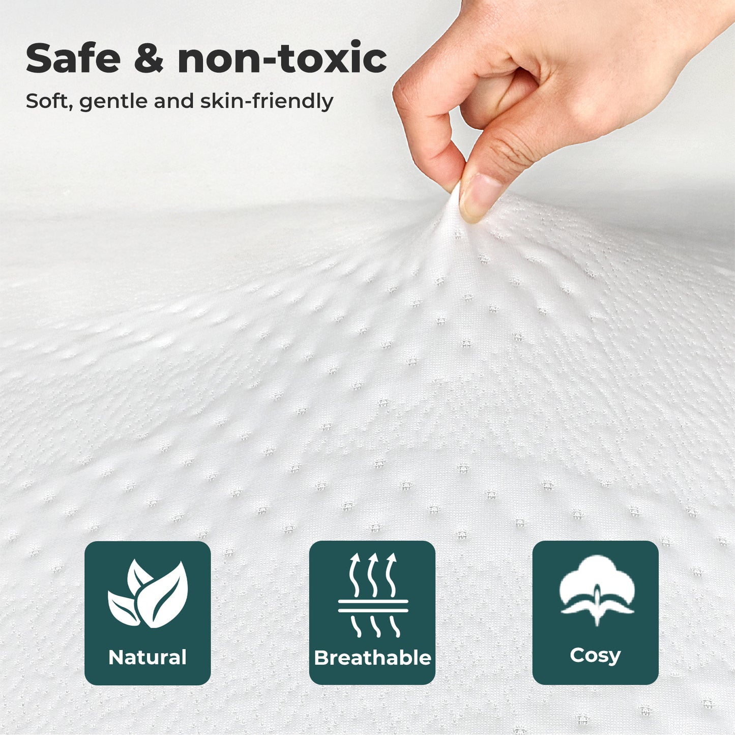 Lavio Camping Mattress Topper Gel Memory Foam Car Mattress Roll Floor Bed Mat