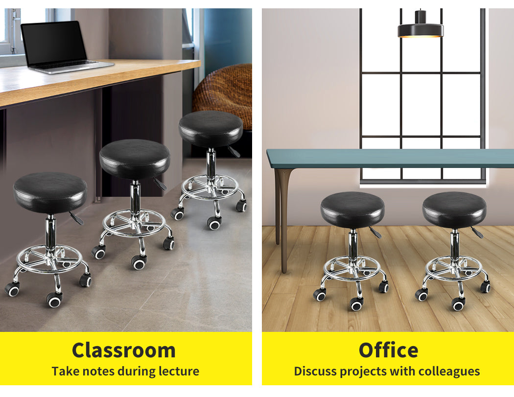 Levede Salon Stool Swivel Bar Stools Chairs Barber Hydraulic Lift Hairdressing