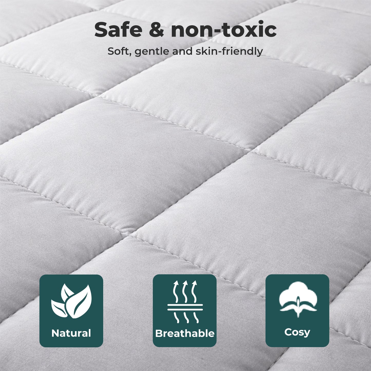 Lavio Folding Floor Mattress Bed Topper Single 10cm Roll Up for Caravan Camper