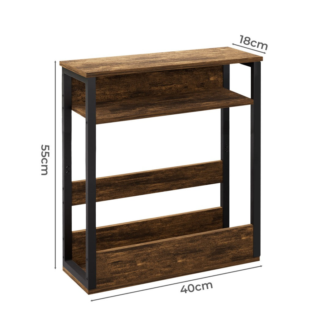 Levede Coffee Table with Storage Shelf Bedside Cabient Sofa Side End Tables
