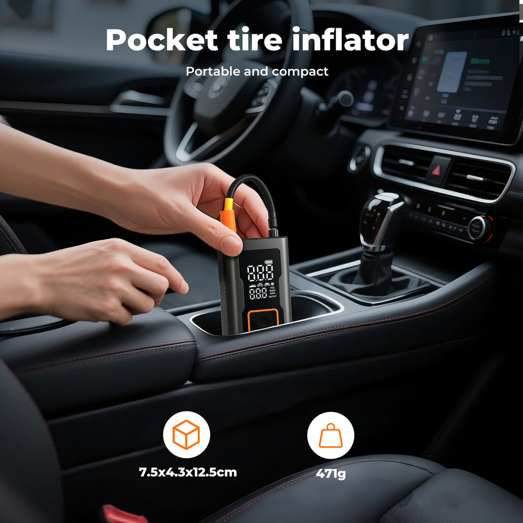 Manan Car Tyre Inflator Digital Portable Tyre Air Compressor Pump 12V Electric