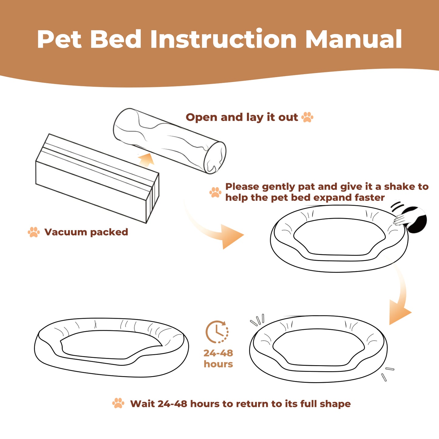 Luxury Pet Bed Orthopedic Calming Small Large Dog Bed Plush Washable Cushion Mat