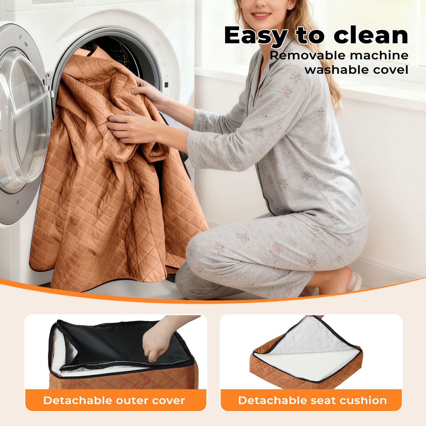 Skylos Pet Booster Dog Car Seat Safe Travel Carrier Bed Bag Basket Puppy Brown