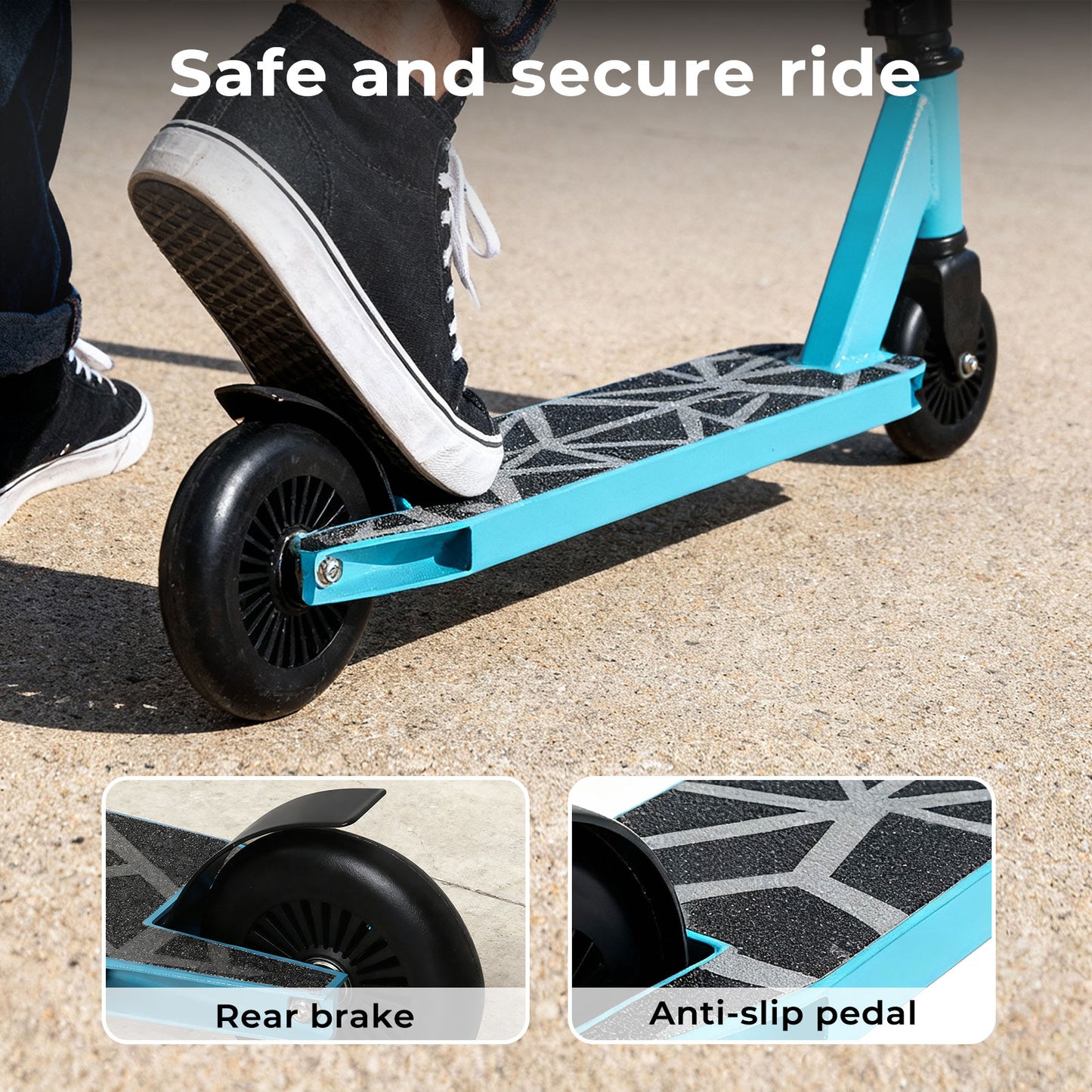 Monvelo Stunt Scooter for 8+ Kids Adult 360° Freestyle Trick Scooter Max 100kg