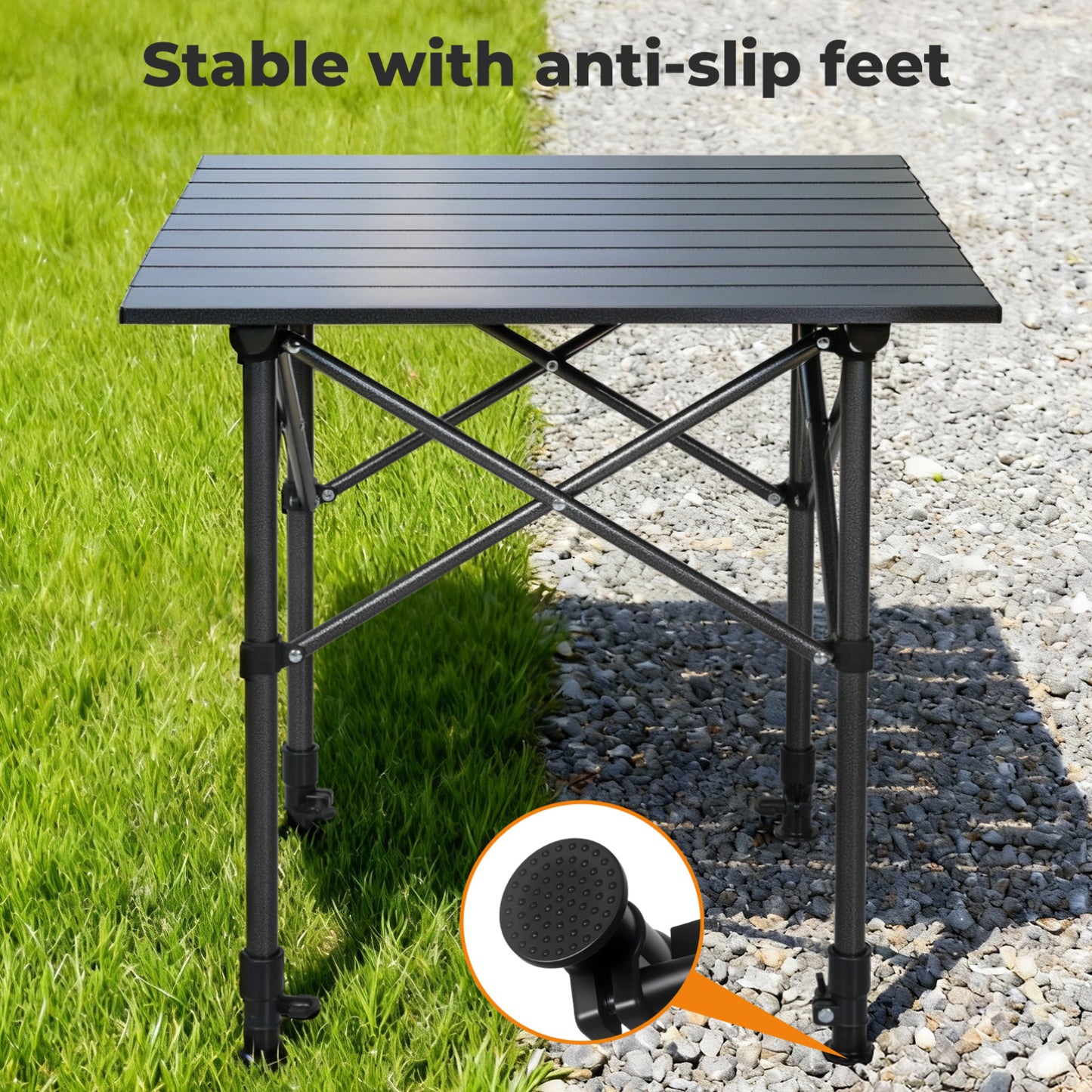 Levede Camping Table Folding Aluminum Portable Picnic Foldable BBQ Desk 52cm