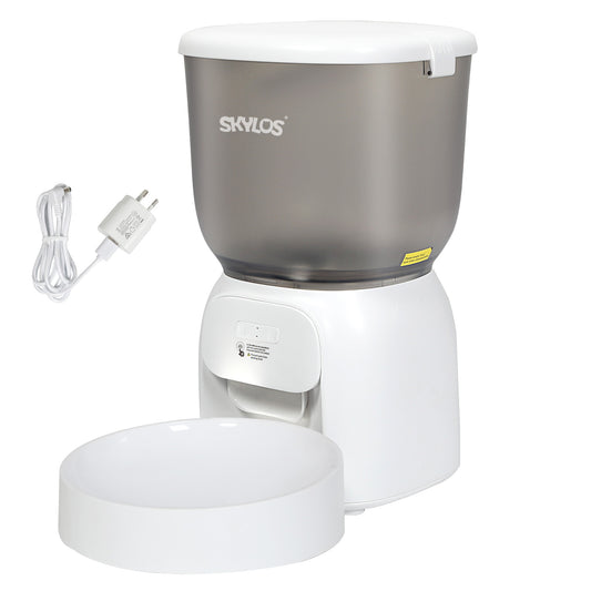 Skylos 4L Automatic Pet Feeder Wifi Auto Smart Dog Cat Food Dispenser Timer Feed