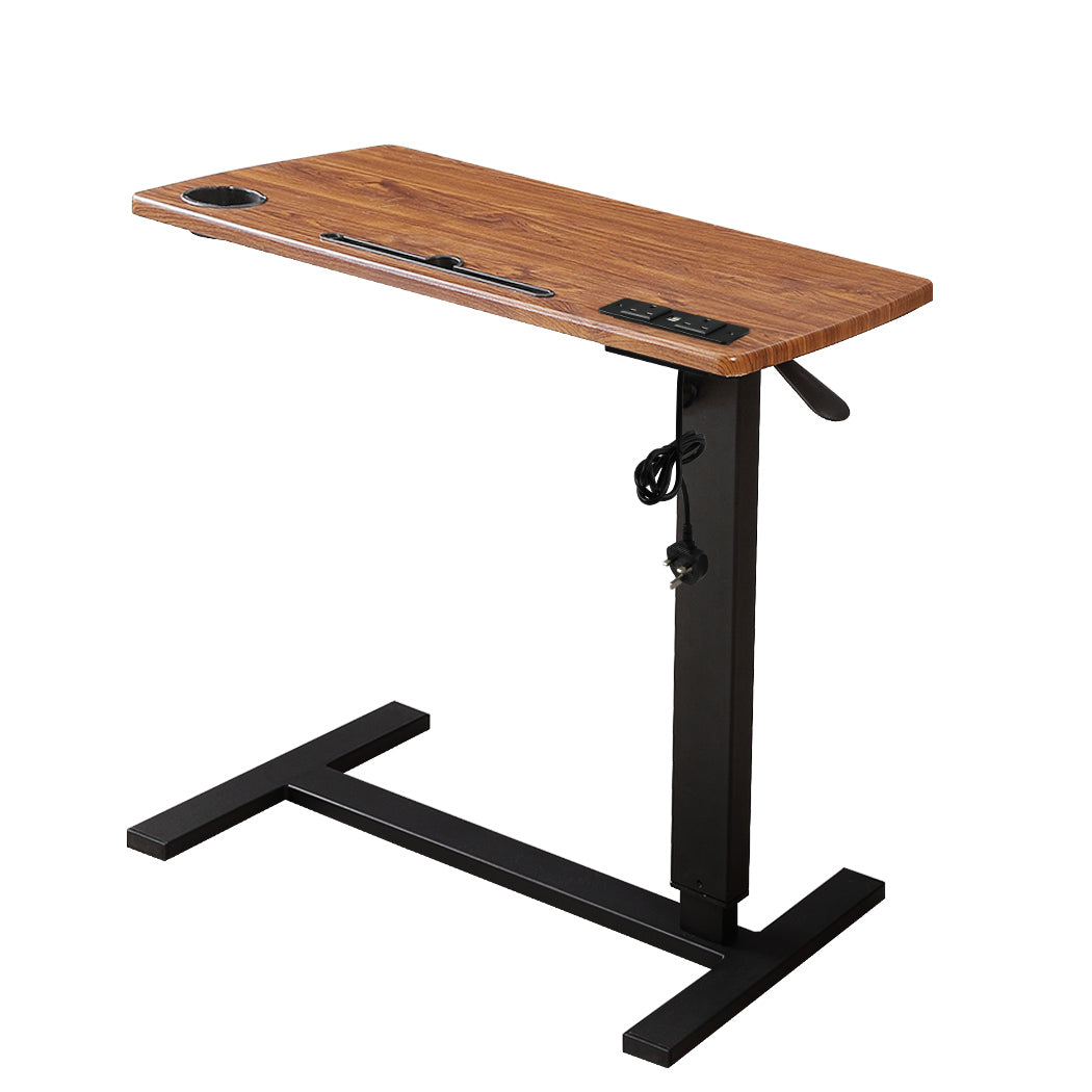 Standing Desk Height Adjustable Stand Folding Laptop Table Shelf Electric USB