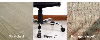 Marlow Chair Mat for Carpet Office Hard Floor Protectors PVC Non Slip 120X90