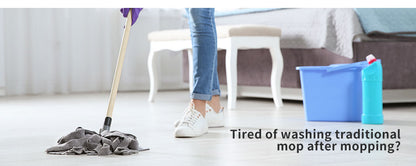 Spin Mop Bucket Set 360° Degree Stainless Steel Rotating Wet Dry Black