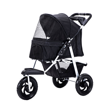 Skylos Pet Stroller Pram Dog Carrier Trailer Strollers 3 Wheels Foldable Large