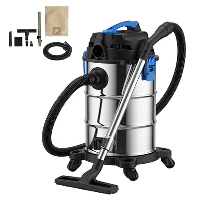 Spector Wet Dry Vacuums Cleaner Heavy Duty 30L Wheeled Powerful Compact Cleaning