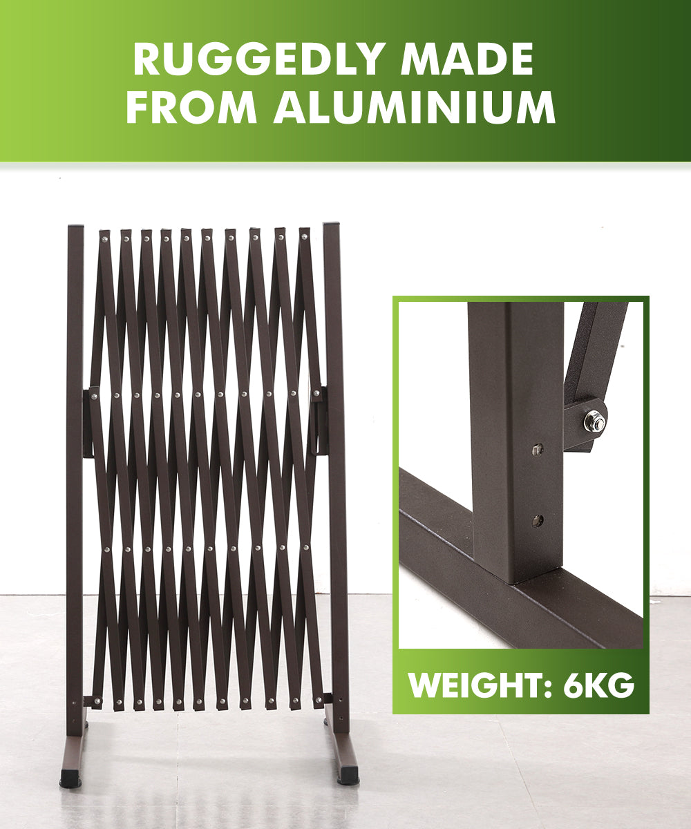 Security Gate Pet Baby Metal Barrier Garden Indoor Outdoor Expandable  3.3M