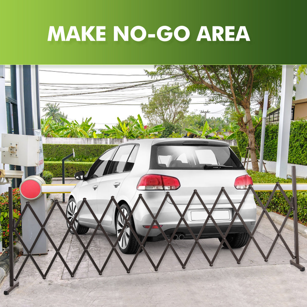 Security Gate Pet Baby Metal Barrier Garden Indoor Outdoor Expandable  3.3M