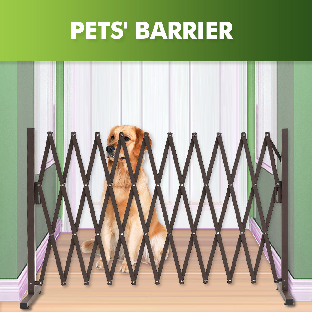 Security Gate Pet Baby Metal Barrier Garden Indoor Outdoor Expandable  3.3M
