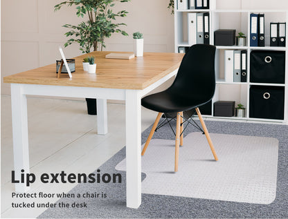 Marlow Office Chair Mat Hard Floor for Carpet Protector PVC Non Slip 120x90cm