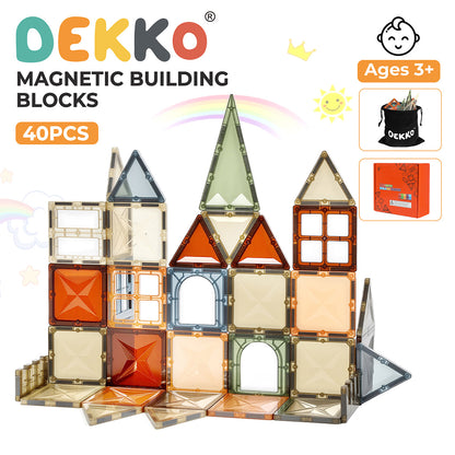Dekko Magnetic Building Blocks Kids Magnetic Tiles Educational Construction Toy