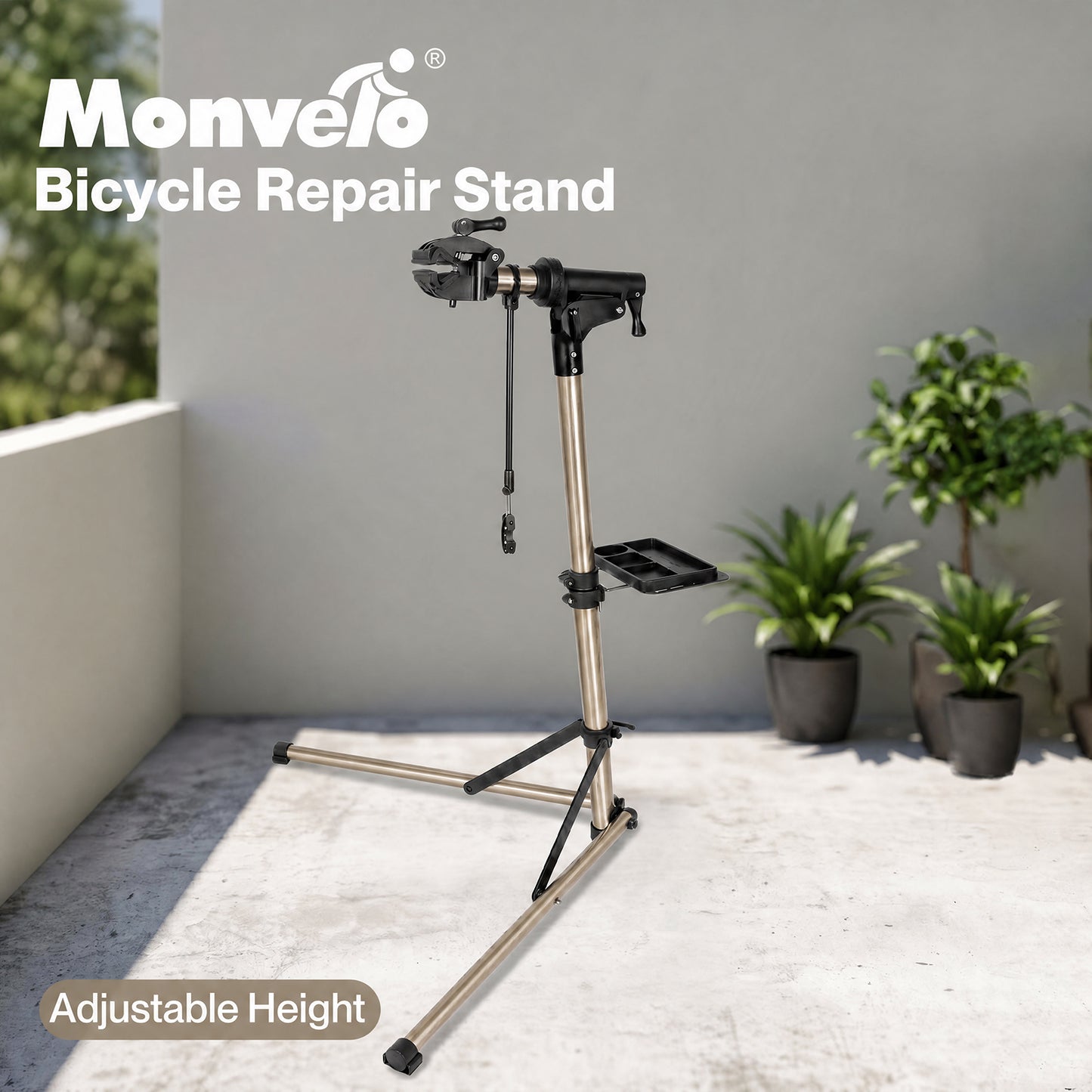 MONVELO Bike Repair Stand Adjustable Bicycle Maintenance Station Rack Folding