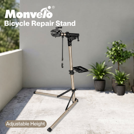MONVELO Bike Repair Stand Adjustable Bicycle Maintenance Station Rack Folding