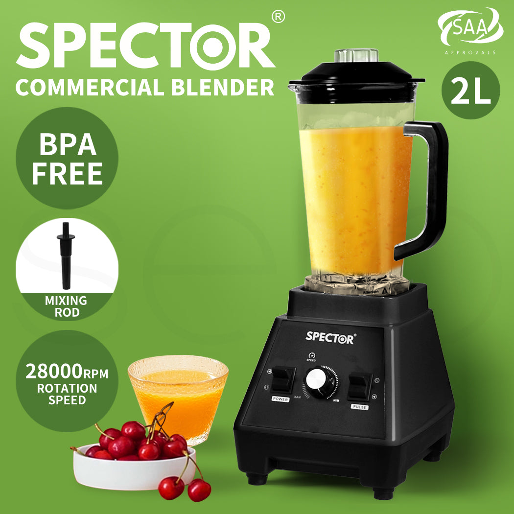 Spector 2L Commercial Blender Mixer Food Processor Juicer Smoothie Ice Crush