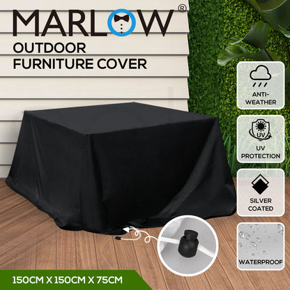 Marlow Outdoor Furniture Cover Garden Patio Waterproof Rain UV Protector 150CM
