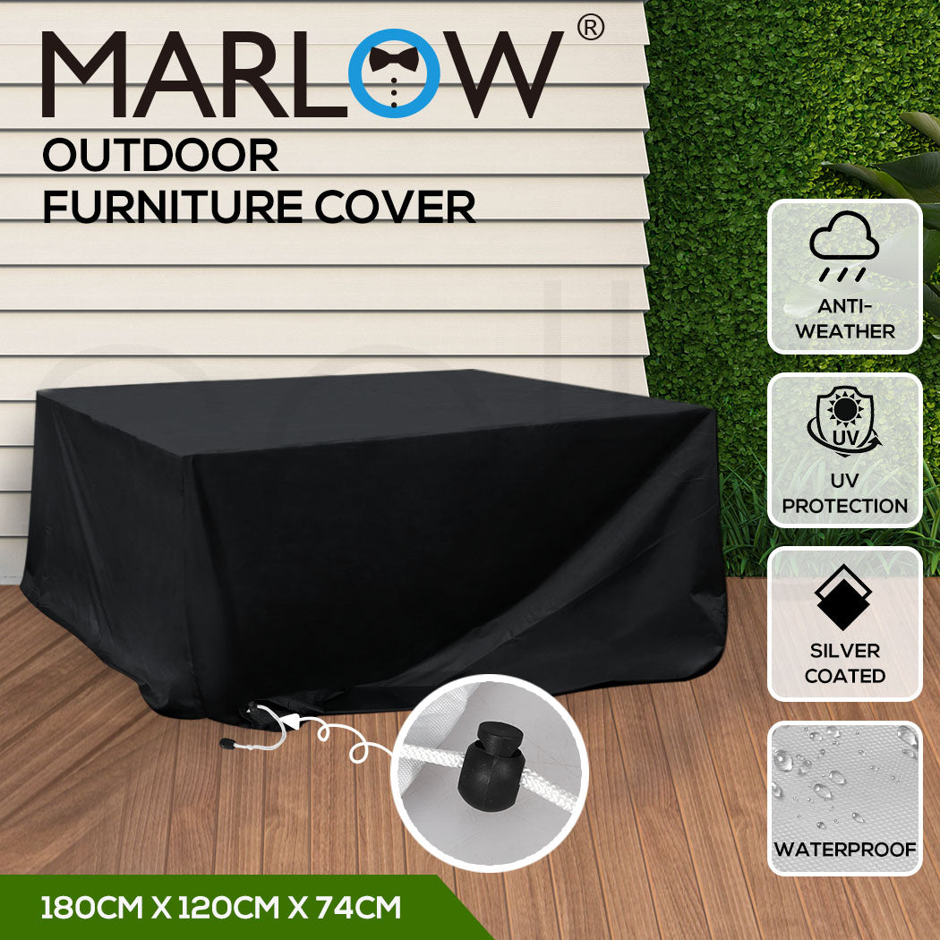 Marlow Outdoor Furniture Cover Garden Patio Waterproof Rain UV Protector 180CM