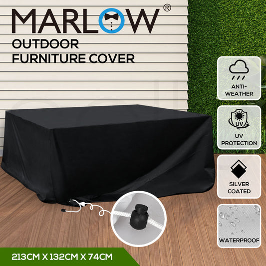 Marlow Outdoor Furniture Cover Garden Patio Waterproof Rain UV Protector 213CM
