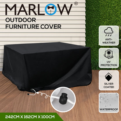 Marlow Outdoor Furniture Cover Garden Patio Waterproof Rain UV Protector 242cM
