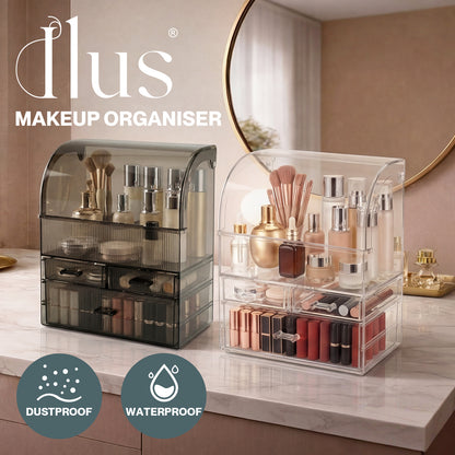 ilus Makeup Storage Organiser Acrylic Cosmetics Organizer Beauty Storage Box