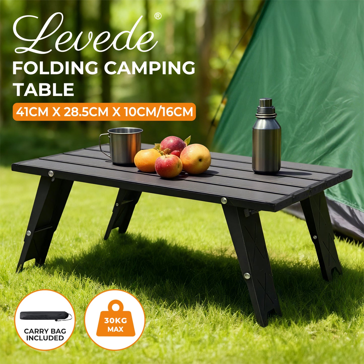 Levede Folding Camping Table Mini Aluminium Portable Picnic Desk Lightweight
