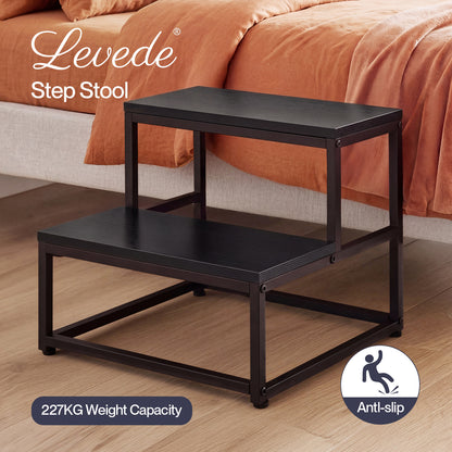 Levede 2 Step Stool Kids Adults Bathroom Kitchen Ladder Foot Stool Heavy Duty