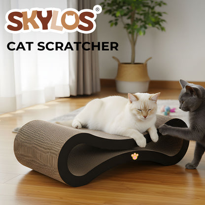 Skylos Cat Scratching Board Cardboard Cat Scratcher Scratching Pad Lounge Bed