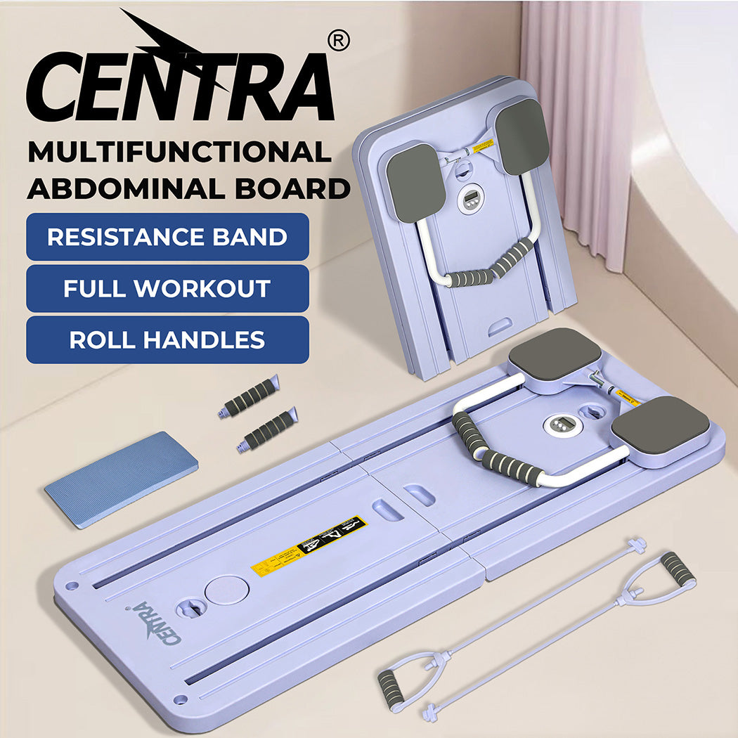 Centra Multifunctional Abdominal Board Pilates Reformer Set Elbow Support Grey