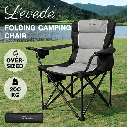 Levede Oversized Folding Camping Chair Portable Outdoor Garden Beach Chair 200KG