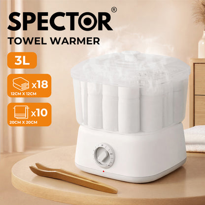 Spector 3L Towel Steamer Hot Towel Warmer Sterilizer Timer For Home Facial Spa