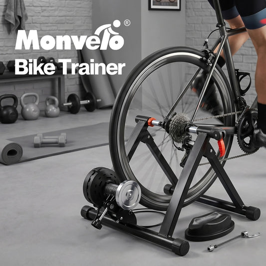 MONVELO Turbo Trainer Magnetic Bike Training Stand 6 Level Resistance Indoor