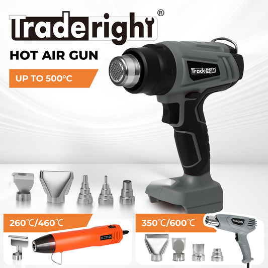 Traderight Hot Air Gun Cordless Electric Heat Gun with Nozzles DIY Craft Repair