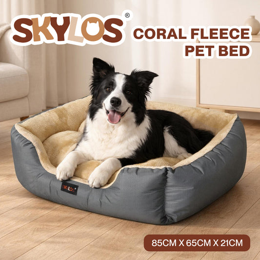 Skylos Pet Bed Cat Mattress Luxury Soft Cushion Warm Dog Basket for Large Dog
