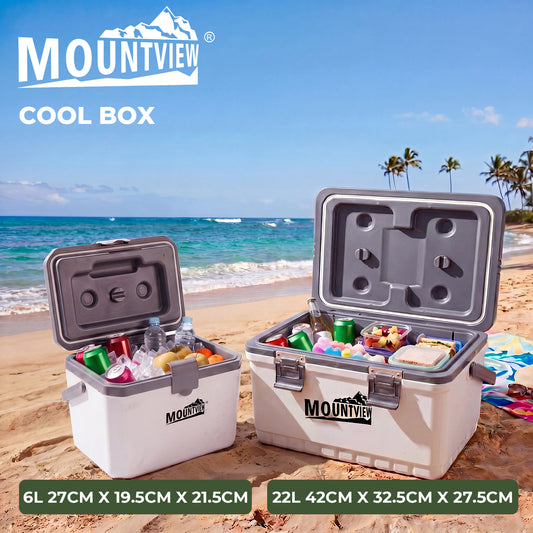 Mountview Cool Box White Portable Large Cooler Ice Food Camping Beach Picnic