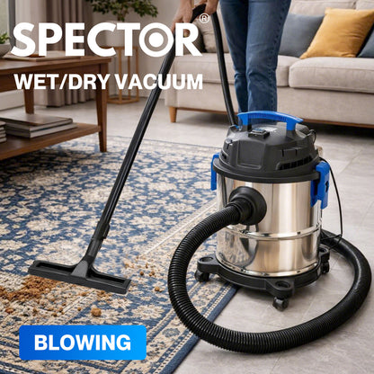 Spector Wet Dry Vacuum Cleaner 20L 1200W Blowing Function Powerful Industrial
