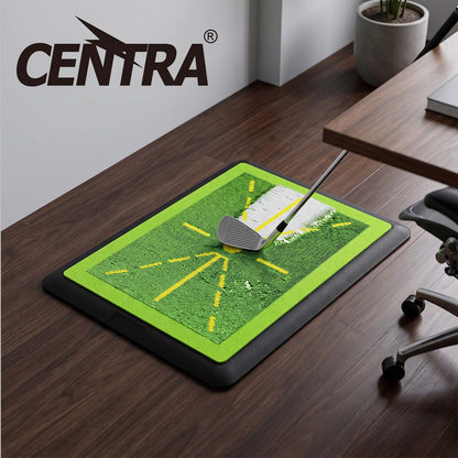 Centra Golf Mat Swing Path Feedback Anti Slip Rubber Base Indoor Practice Green