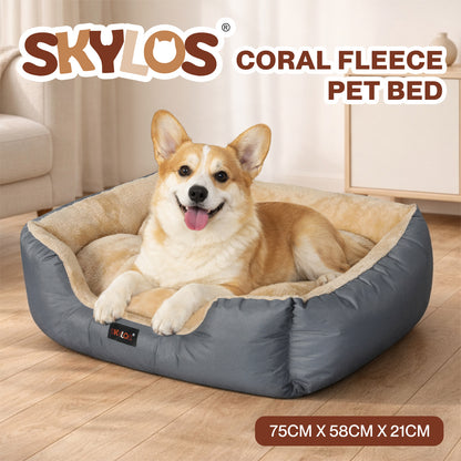 Skylos Pet Bed Cat Mattress Luxury Soft Cushion Warm Dog Basket Small Medium