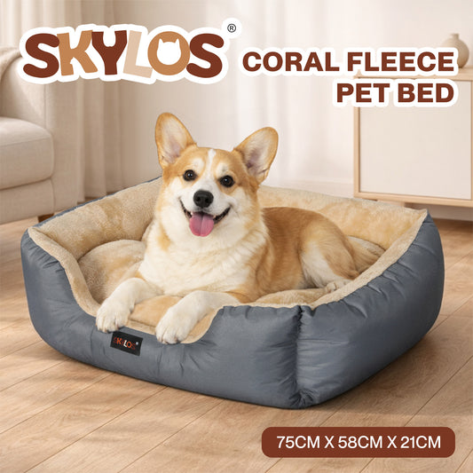 Skylos Pet Bed Cat Mattress Luxury Soft Cushion Warm Dog Basket Small Medium