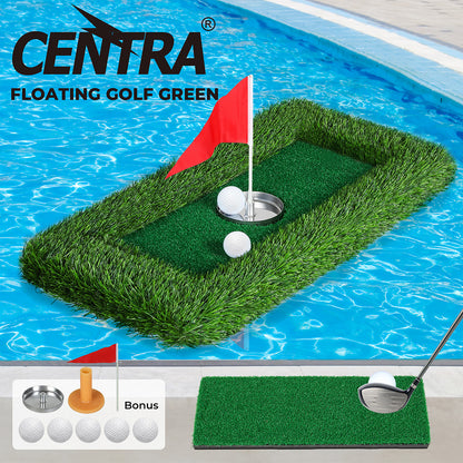 Centra Floating Golf Green Mini Mat Set Putting  Turf Pool Water Outdoor 60x30CM