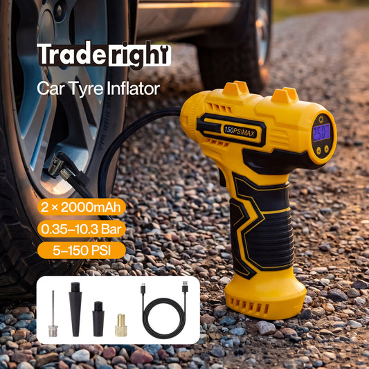 Traderight Car Tyre Inflator Cordless Air Compressor 150PSI Portable Tyre Pump