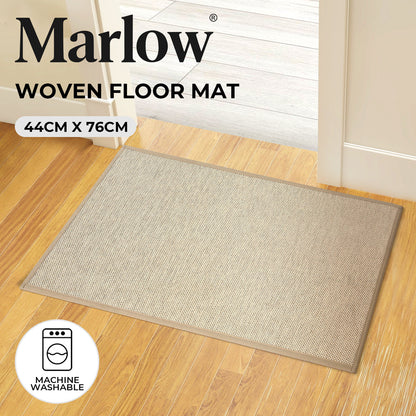 Marlow Door Mat Non Slip Rubber Hallway Kitchen Floor Runner Rug Washable Woven