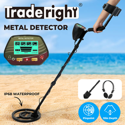Traderight Metal Detector Professional Waterproof for Beginner 4 Search Mode
